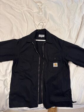 RARE Carhartt Men’s Works In Progress (WIP) Rainer Shirt-Jac. Black herringbone.